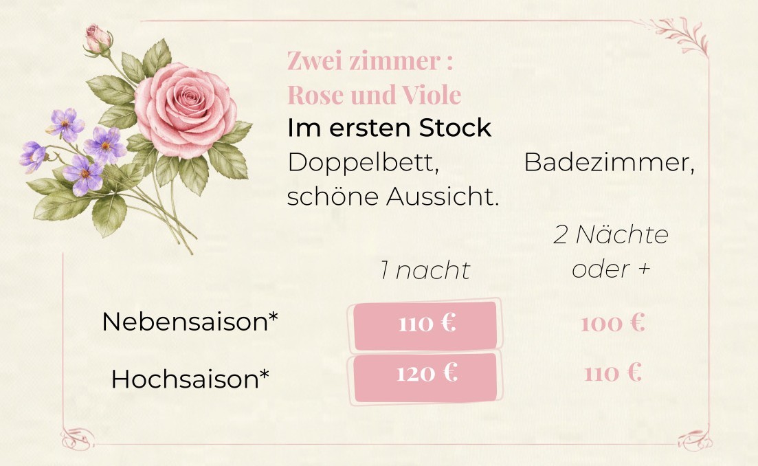 Rosen- und Veilchenzimmer