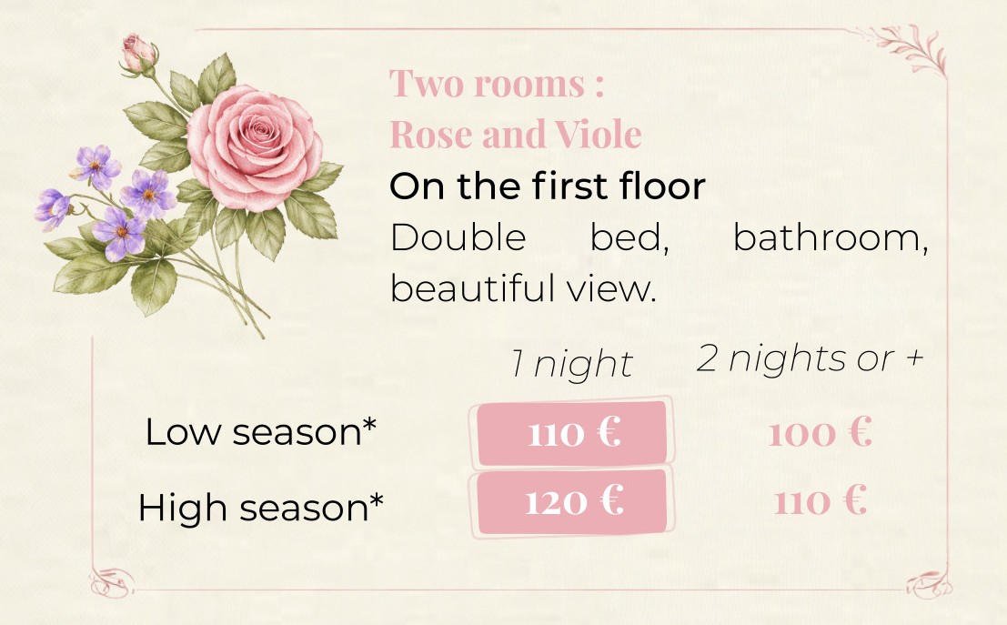 Rose and Violet Rooms