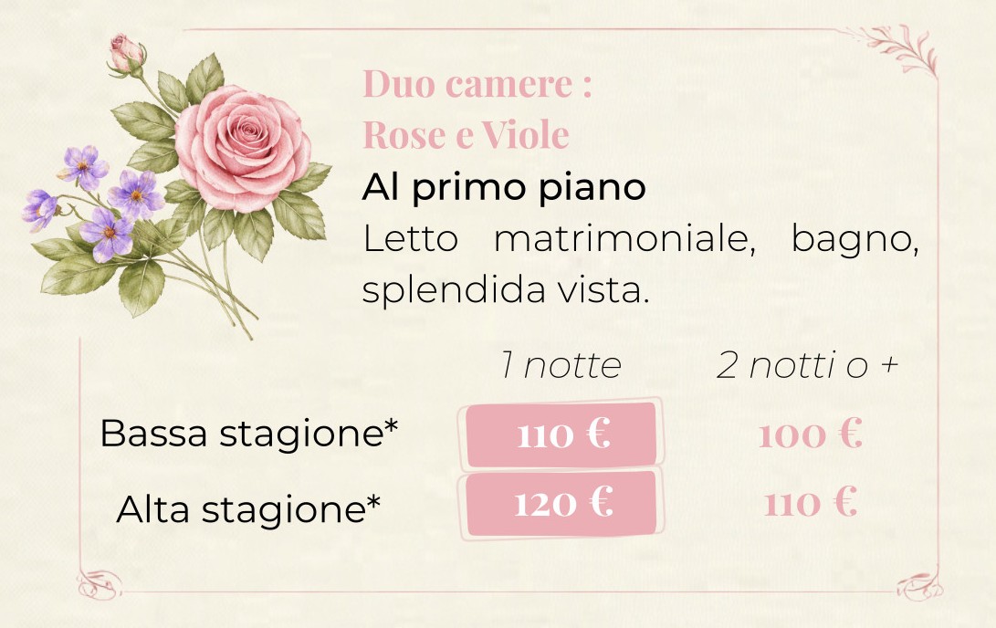 Camere Rose e Viole