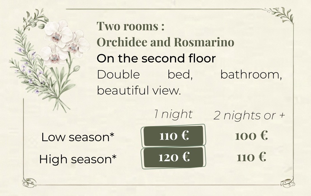 Orchid and Rosemary Rooms