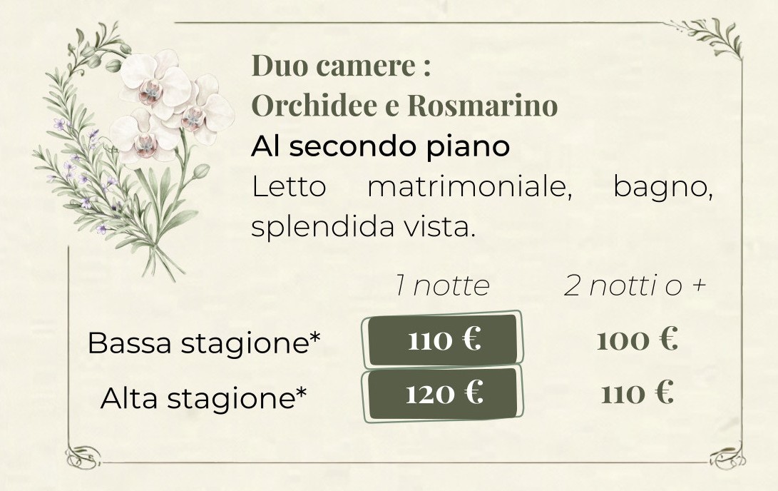Camere Orchidee e Rosmarino